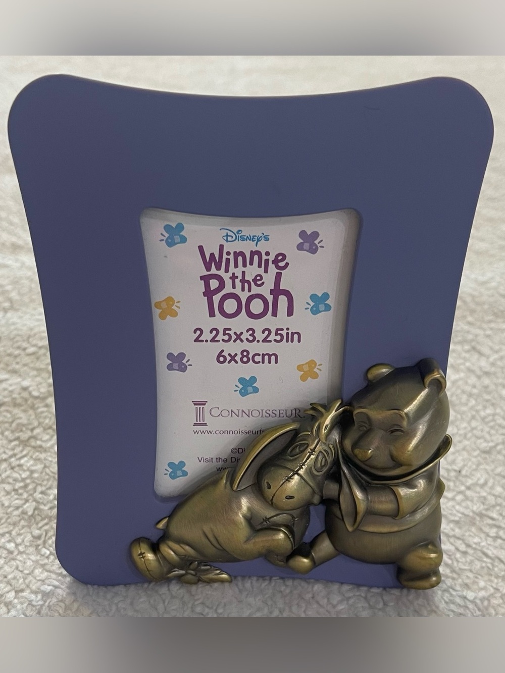 Vintage 2001 Disney Winnie the Pooh Eeyore Purple Picture Frame